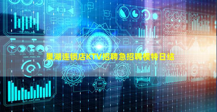 巢湖连锁店KTV招聘急招聘模特日结